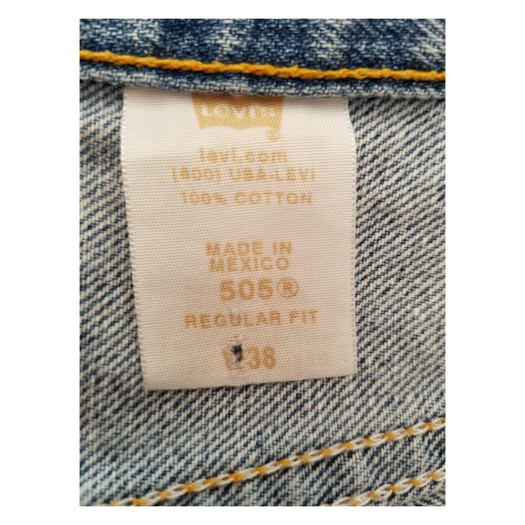 Levi's 505 Denim Blue Shorts Men's Size 38 Inseam 11 in - Picture 8 of 8